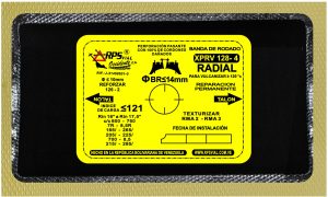 zapata-radial-nr4-para vulcanizar-banda-rodado-conperforacion-xprv 128-4